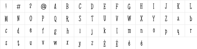 Arktivity Regular font glyphpreview