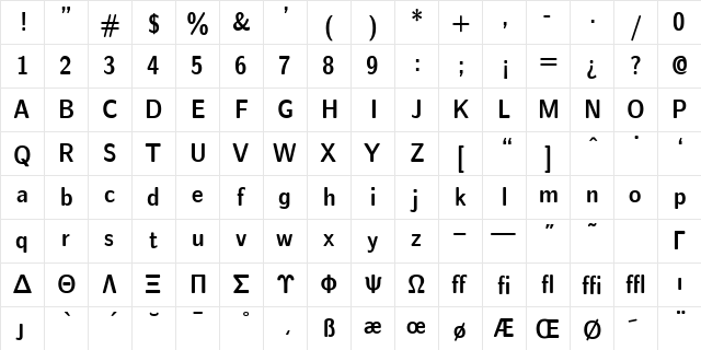 cmssdc10 Regular font glyph preview cmssdc10 Regular font glyphpreview