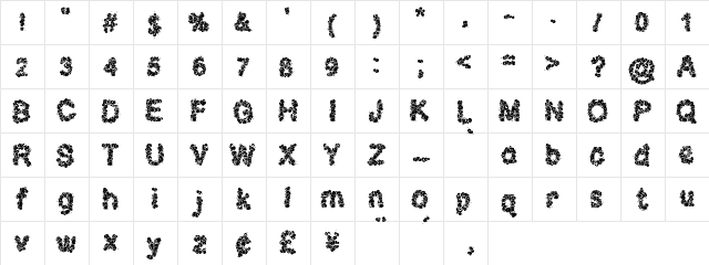 Clouds of Hope LSF Regular font glyphpreview