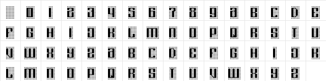 ComputerAmok Regular font glyphpreview