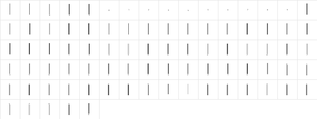Code-EAN Normal font glyphpreview