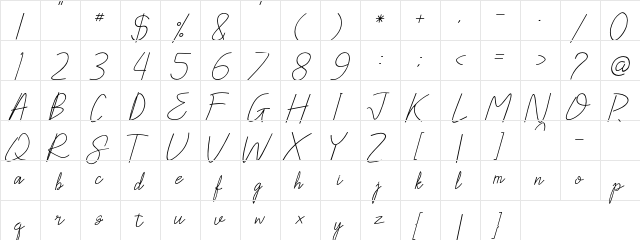 Antallya Regular font glyphpreview