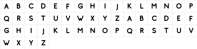 Comodo Free Regular font glyphpreview