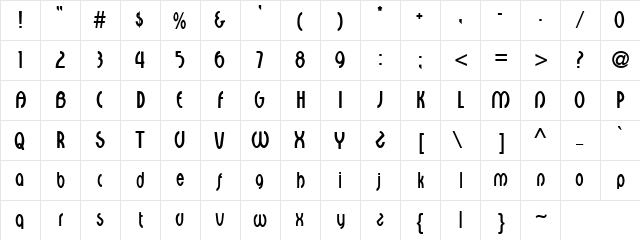 Cocks Egg Regular font glyph preview Cocks Egg Regular font glyphpreview