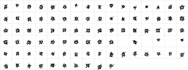 Cloudy Regular font glyphpreview