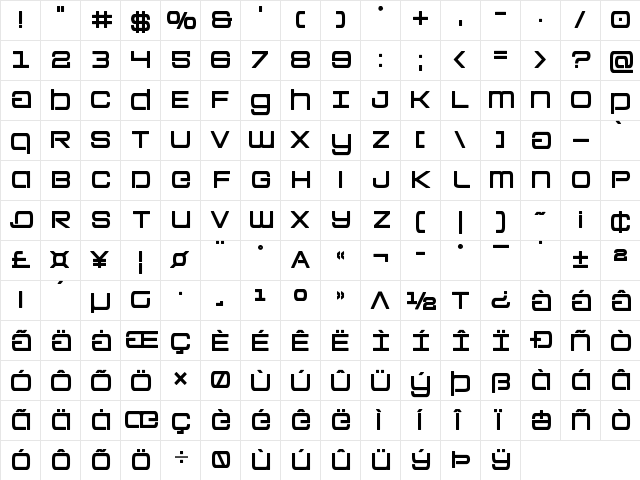 Colony Marines Bold Bold font glyphpreview