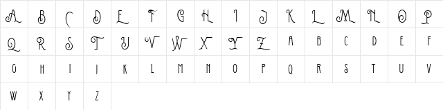 Conserta Royal DEMO Regular font glyphpreview