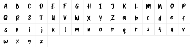 Apija demo Regular font glyphpreview