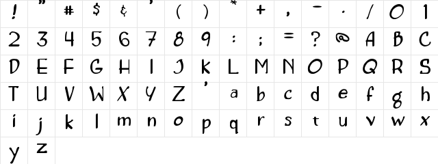 Concetta Regular font glyphpreview