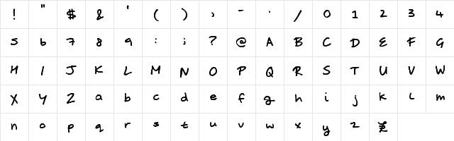Coates Regular font glyph preview Coates Regular font glyphpreview