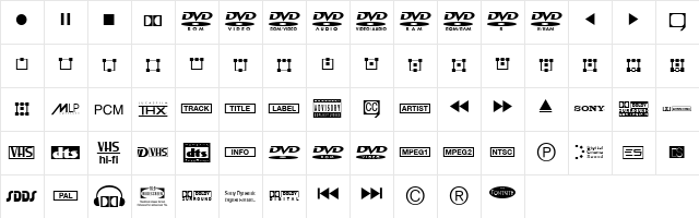 CombiSymbols DV Regular font glyphpreview