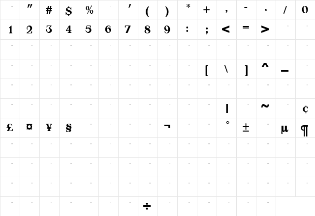AppleyardMediumTab Medium font glyphpreview