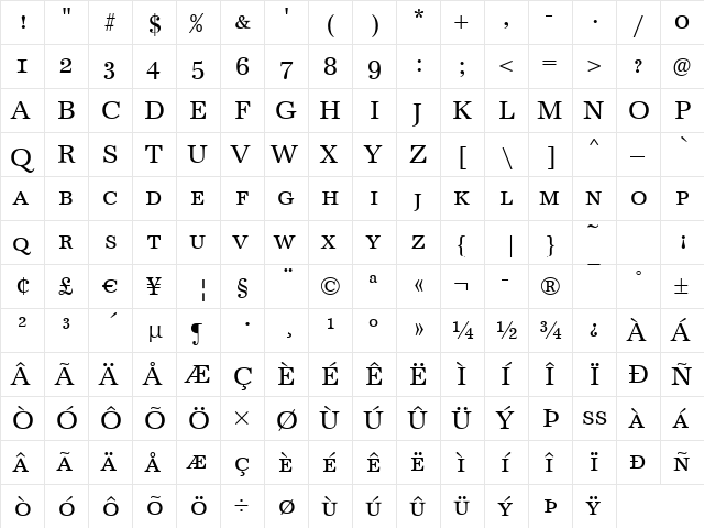 Antiqua-Caps Regular font glyph preview Antiqua-Caps Regular font glyphpreview
