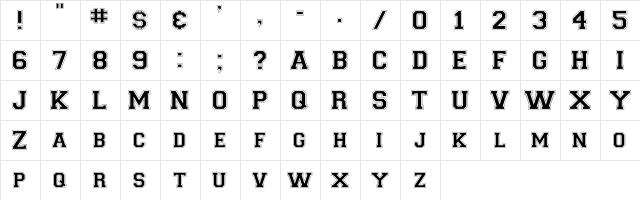 Collegiate-Normal Regular font glyphpreview