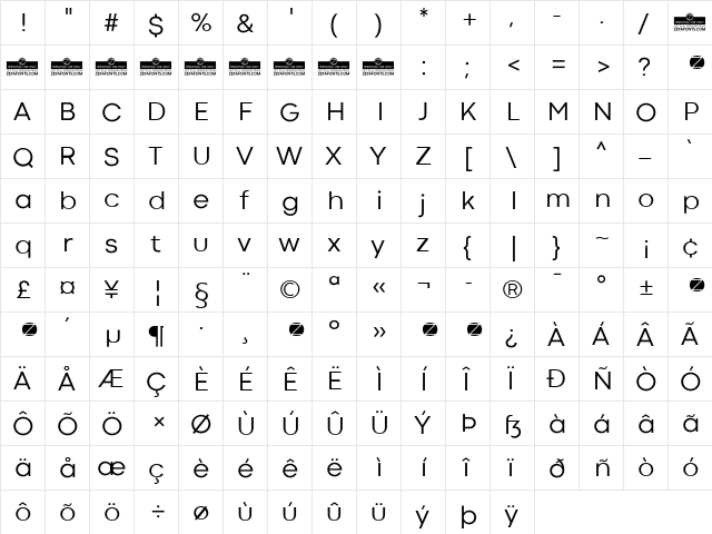 Codec Cold Trial News font glyphpreview