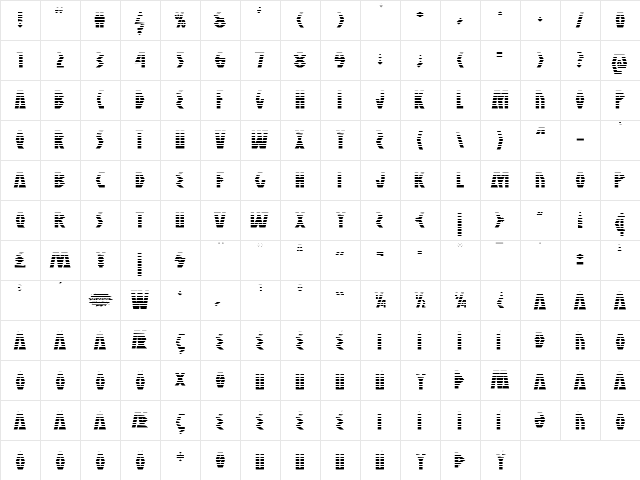 Antikythera Gradient Regular font glyph preview Antikythera Gradient Regular font glyphpreview