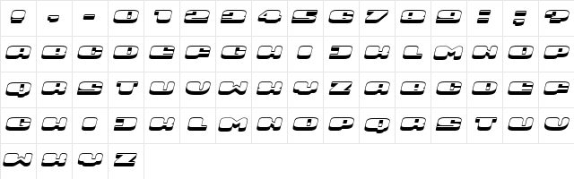 Comeback Italic font glyphpreview