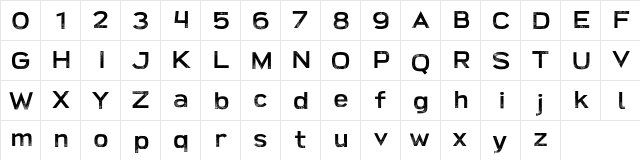 Broadwell-Personal-Use-Only Distressed font glyphpreview