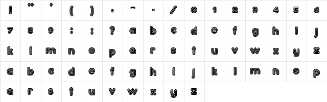 Confarreatio Regular font glyphpreview