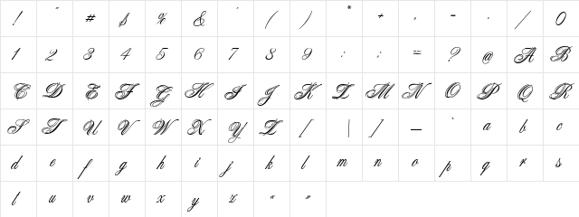 Connetable Regular font glyph preview Connetable Regular font glyphpreview