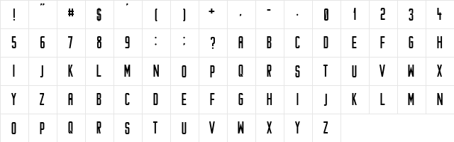 Around Regular font glyphpreview