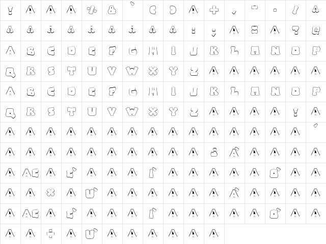 ARISE logo Regular font glyphpreview