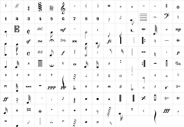 Composer Regular font glyph preview Composer Regular font glyphpreview