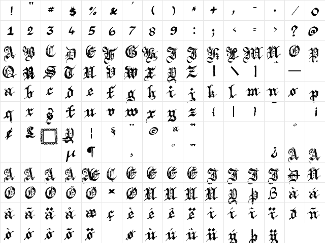 Argor Brujsh Scaqh Regular font glyphpreview