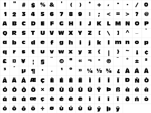 AntiqueOlive LT Compact Regular font glyphpreview