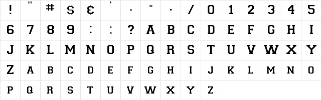 Collegiate-Insi Regular font glyphpreview