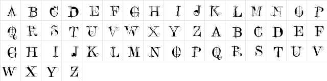 ConstruCaps Regular font glyphpreview