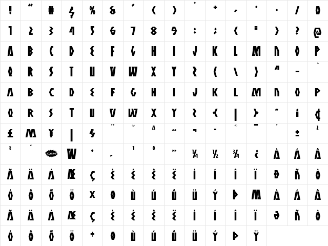 Antikythera Regular font glyphpreview