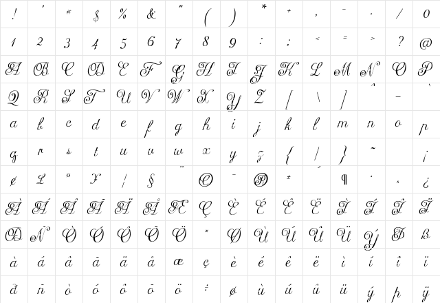 Arellion Regular font glyphpreview