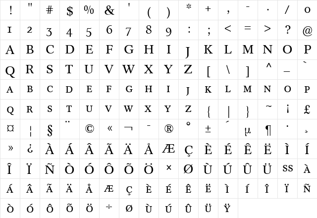Concorde Expert BQ Regular font glyphpreview