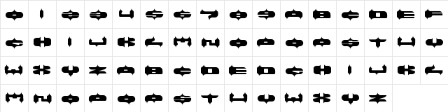 ARABIAN LAMP Regular font glyphpreview