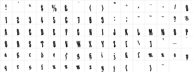 Applesauce04 Regular font glyphpreview