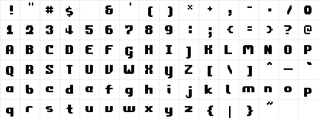 Commonwealth2 Regular font glyphpreview