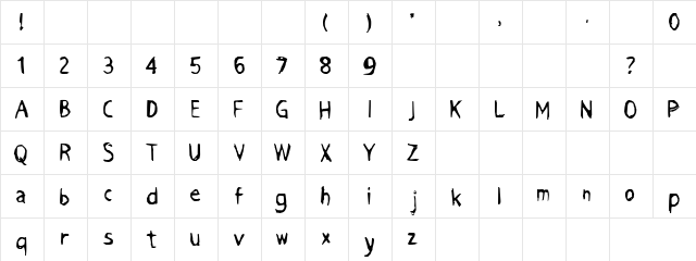 Aroma Regular font glyph preview Aroma Regular font glyphpreview