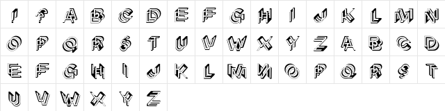 Architypogra Regular font glyph preview Architypogra Regular font glyphpreview