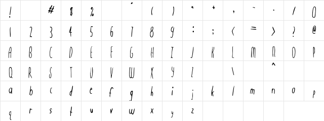 Antique Regular font glyphpreview