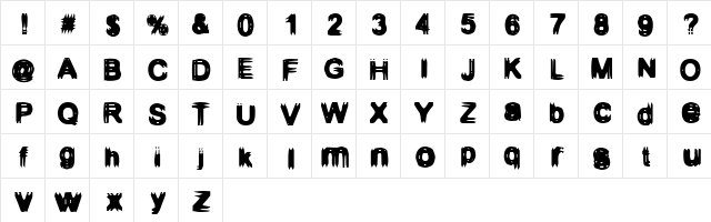 Configuration 9 Regular font glyphpreview