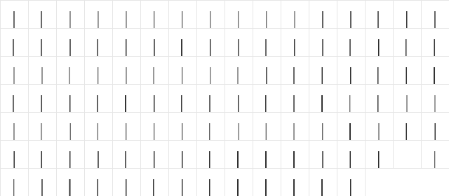 Code128-NarrowTT-Regular Normal font glyphpreview