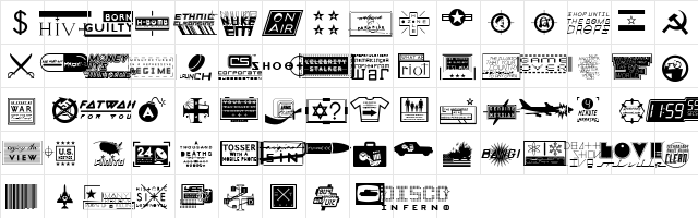 Apocalypso Regular font glyphpreview