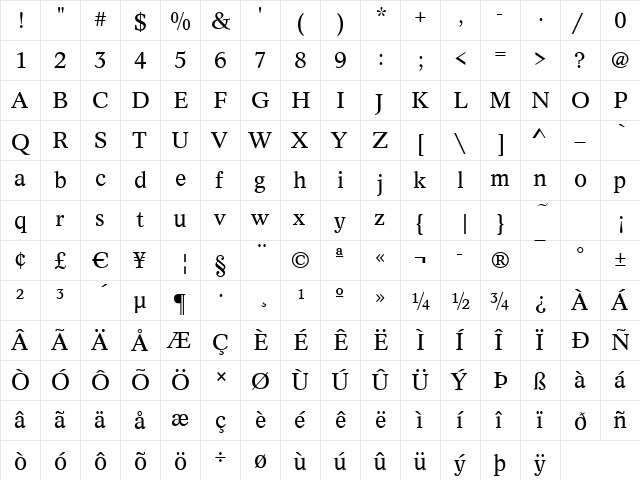 Concept Regular font glyphpreview
