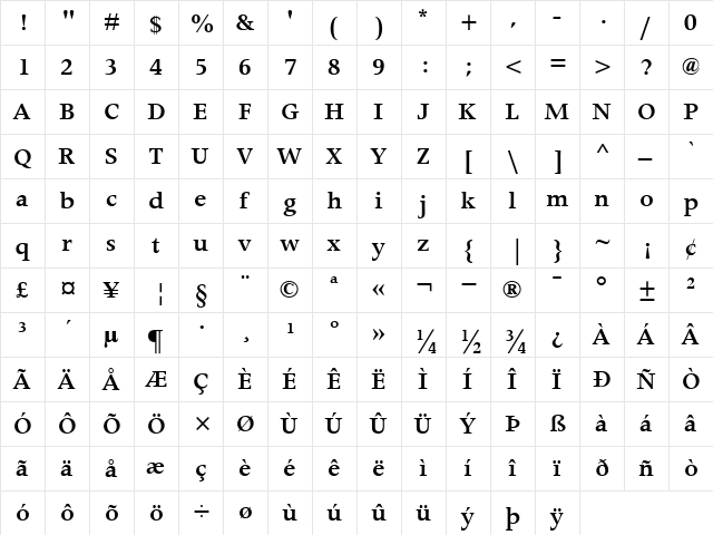 ApolloMT-SemiBold Semi Bold font glyphpreview