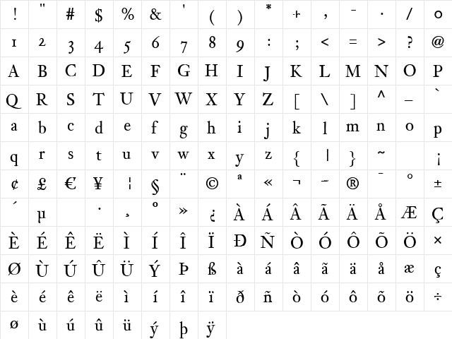ArchetypeRegular Regular font glyph preview ArchetypeRegular Regular font glyphpreview