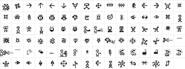 Coltello Regular font glyphpreview