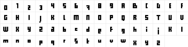 Computer Aid Condensed font glyphpreview