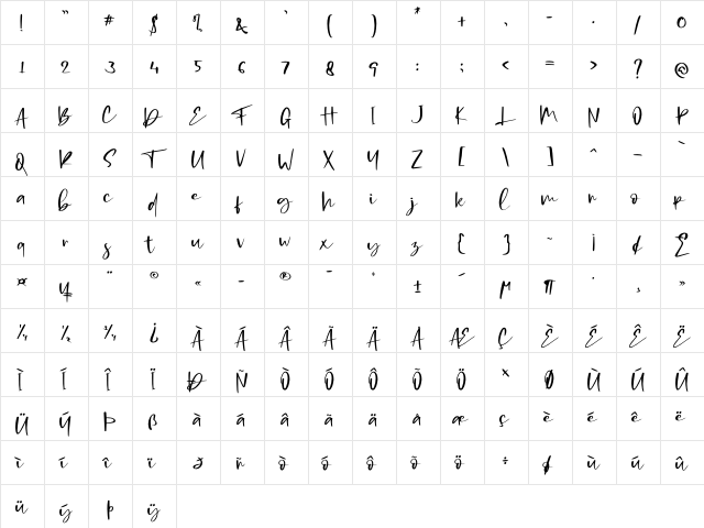 Coding Sign - Personal Use Regular font glyph preview Coding Sign - Personal Use Regular font glyphpreview