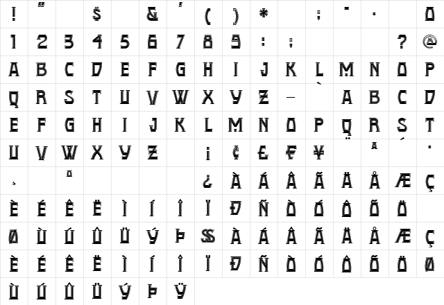 ConquistadormanNF Regular font glyphpreview